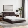 vidaXL Bettgestell ohne Matratze "Hvar" Dunkelbraun 140x200 cm Stoff 3207775 Bild 1