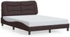 vidaXL Bettgestell ohne Matratze "Hvar" Dunkelbraun 140x200 cm Stoff 3207775 Bild 2