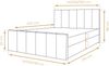 AX LIVING Levente Boxbett mit Bettkasten 160x200 graues Boxspringbett Bild 4