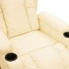 vidaXL Relaxsessel Elektrisch Creme Kunstleder 3098804 Bild 5
