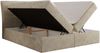 Boxspringbett DAGOS 180 x 200 cm mit Kopfteil, Lattenrost und Stauraum – Doppelbett mit Matratze & Topper Visco , stabile Konstruktion, Bettkasten, modernes Design - Beige Schenille glatt - H3 Bild 4