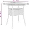 vidaXL Gartentisch Ø80x75 cm Akazienholz und Poly Rattan Schwarz 310608 Bild 3