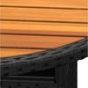 vidaXL Gartentisch Ø80x75 cm Akazienholz und Poly Rattan Schwarz 310608 Bild 2