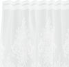 vidaXL Spitzenvorhang mit Vorhängen Floral Weiß 160 x 750 cm Polyester 4107830 Bild 4