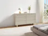 Vente-unique - ANEZA Kommode Holz, Platte Beige - B 38 cm x H 80 cm x L 140 cm Bild 1