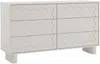 Vente-unique - ANEZA Kommode Holz, Platte Beige - B 38 cm x H 80 cm x L 140 cm Bild 3