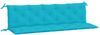 vidaXL Gartenbank-Auflagen, 2 Stk., Polyester, Türkis, 180 x 50 x 7 cm Bild 5