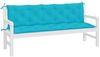 vidaXL Gartenbank-Auflagen, 2 Stk., Polyester, Türkis, 180 x 50 x 7 cm Bild 3