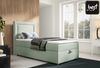Best For Home Trinity K3 Einzel-Boxspringbett mit Bonnell-Federkern, Matratze, Topper und Bettkasten. Gepolstertes Bett mit Stauraum. Bild 2