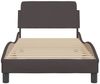 vidaXL Bettgestell "Dover" Dunkelbraun 90x200 cm Stoff 373108 Bild 4