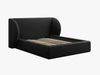Micadoni Polsterbett Miley Samt Bluvel Schwarz 160x200 Bild 2