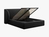 Micadoni Polsterbett Miley Samt Bluvel Schwarz 160x200 Bild 4