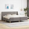 vidaXL Bettgestell mit Matratze mit Kopfteil Polyester 3414757 Bild 1