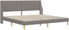 vidaXL Bettgestell mit Matratze mit Kopfteil Polyester 3414757 Bild 4