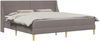 vidaXL Bettgestell mit Matratze mit Kopfteil Polyester 3414757 Bild 2
