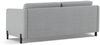 Micadoni Schlafsofa Gloria 3-Sitzer Strukturierter Stoff Hellgrau 205x160 Bild 3
