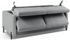 Micadoni Schlafsofa Gloria 3-Sitzer Strukturierter Stoff Hellgrau 205x160 Bild 4