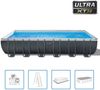 Intex 'Frame Swimming Pool Set Ultra Quadra XTR', anthrazit, 732 x 366 x 132 cm, inkl. Sandfilteranlage Bild 1