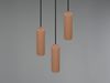Moderne LED Cluster Pendelleuchte 3-flammig Hellgrau Coffee Ø 28cm Bild 4