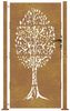vidaXL Gartentor 100x175 cm Cortenstahl Baumdesign 153218 Bild 4