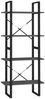 vidaXL Bücherregal 4 Böden Grau 60x30x140 cm Massivholz Kiefer 806444 Bild 2