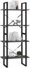 vidaXL Bücherregal 4 Böden Grau 60x30x140 cm Massivholz Kiefer 806444 Bild 4