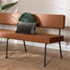 Bronx71 Esszimmerbank Leder Espen cognac 190 cm Bild 2