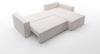 Ecksofa Schlafsofa Sofa CONOR PREMIUM Stoff Poso Dunkelbraun Ottomane Rechts Bild 2