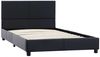 vidaXL Bettgestell Schwarz Kunstleder 90x200 cm [284768] Bild 2