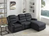 Vente-unique - MACEDONIA Sofa Stoff Grau - B 172 cm x H 102 cm x L 231 cm Bild 2