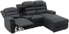 Vente-unique - MACEDONIA Sofa Stoff Grau - B 172 cm x H 102 cm x L 231 cm Bild 5