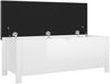 vidaXL Sitzbank mit Stauraum und Kissen Hochglanz-Weiß 105x40x45cm 326774 Bild 4