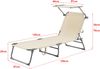 Sonnenliege Getaria 189x57x28 cm Beige [en. casa] Bild 2