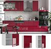 Hängeschrank Fame-Line Bordeaux Hochglanz 50 cm Vicco Bild 2