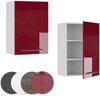 Hängeschrank Fame-Line Bordeaux Hochglanz 50 cm Vicco Bild 5