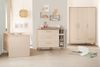 roba Babyzimmer Set Jil - 2-teiliges Set mit Kombi-Kinderbett 70x140cm + Wickelkommode mit abnehmbarem Wickelaufsatz - Cashmere / Holzdekor Chestnut Bild 3