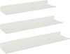vidaXL Schwebendes Regal Wandmontiert 3 pcs Weiß 40 x 9 x 2,5 cm Stahl 8003935 Bild 2