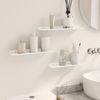 vidaXL Schwebendes Regal Wandmontiert 3 pcs Weiß 40 x 9 x 2,5 cm Stahl 8003935 Bild 4