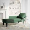 vidaXL Chaiselongue mit Kissen Dunkelgrün Cordstoff 4009820 Bild 2