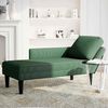 vidaXL Chaiselongue mit Kissen Dunkelgrün Cordstoff 4009820 Bild 3