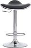 2er Set Barhocker TANOR - Kunstleder Schwarz 45x45x71 cm Silber | Barstuhl Höhenverstellbar Mit Lehne Drehbar Tresenhocker Tresenstuhl Kneipenhocker Bild 3