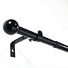 Deco-Raum® Deco-Raum Gardinenstange ausziehbar Flexa Schwarz-matt Endstück Kugel 16/19mm | Länge: 160-300cm | Material: Metall | Farbe: Schwarz-matt Bild 5