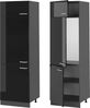 Kühlumbauschrank R-Line Schwarz Hochglanz 60 cm Vicco Bild 5