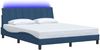 vidaXL Bettgestell ohne Matratze "Hanko" Blau 160x200 cm Stoff 3310474 Bild 3