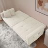 Schlafsofa 175 x 64 x 72 cm mit Bettfunktion, Seitentaschen und vergoldeten Beinen Bild 2