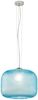Pendelleuchte ASHFORD einflammig Kristall Glasschirm in Blau, Ø 40cm Bild 2