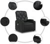 vidaXL Relaxsessel Schwarz Kunstleder 372503 Bild 5