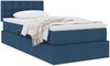 vidaXL Aufbewahrungsbett mit Matratze Blau 90 x 190 cm Holzwerkstoff 3370607 Bild 3