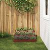 vidaXL Garten-Pflanzgefäß Rostig 90 x 90 x 35 cm Wetterfeststahl 865840 Bild 4