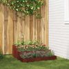 vidaXL Garten-Pflanzgefäß Rostig 90 x 90 x 35 cm Wetterfeststahl 865840 Bild 5